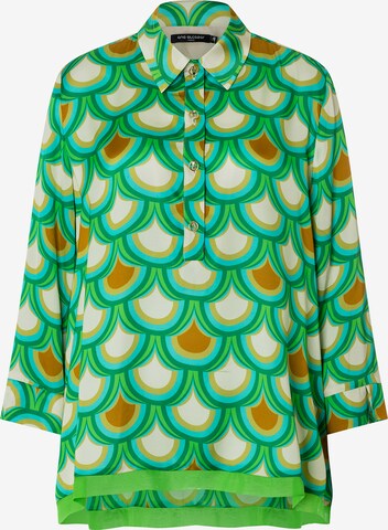 Ana Alcazar Blouse 'Kebby' in Groen: voorkant