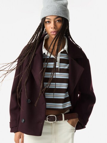 Pull&Bear Between-seasons coat in Red