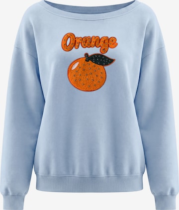 Sweat-shirt MYMO en bleu : devant
