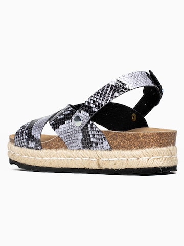 Bayton - Sandalias con hebilla 'Leida' en negro