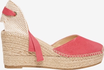 Sandales 'Alpargata Cuña 8 cm' Alhamas en rose : devant