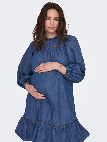 Only Maternity Jurk 'Alaia' in Blauw