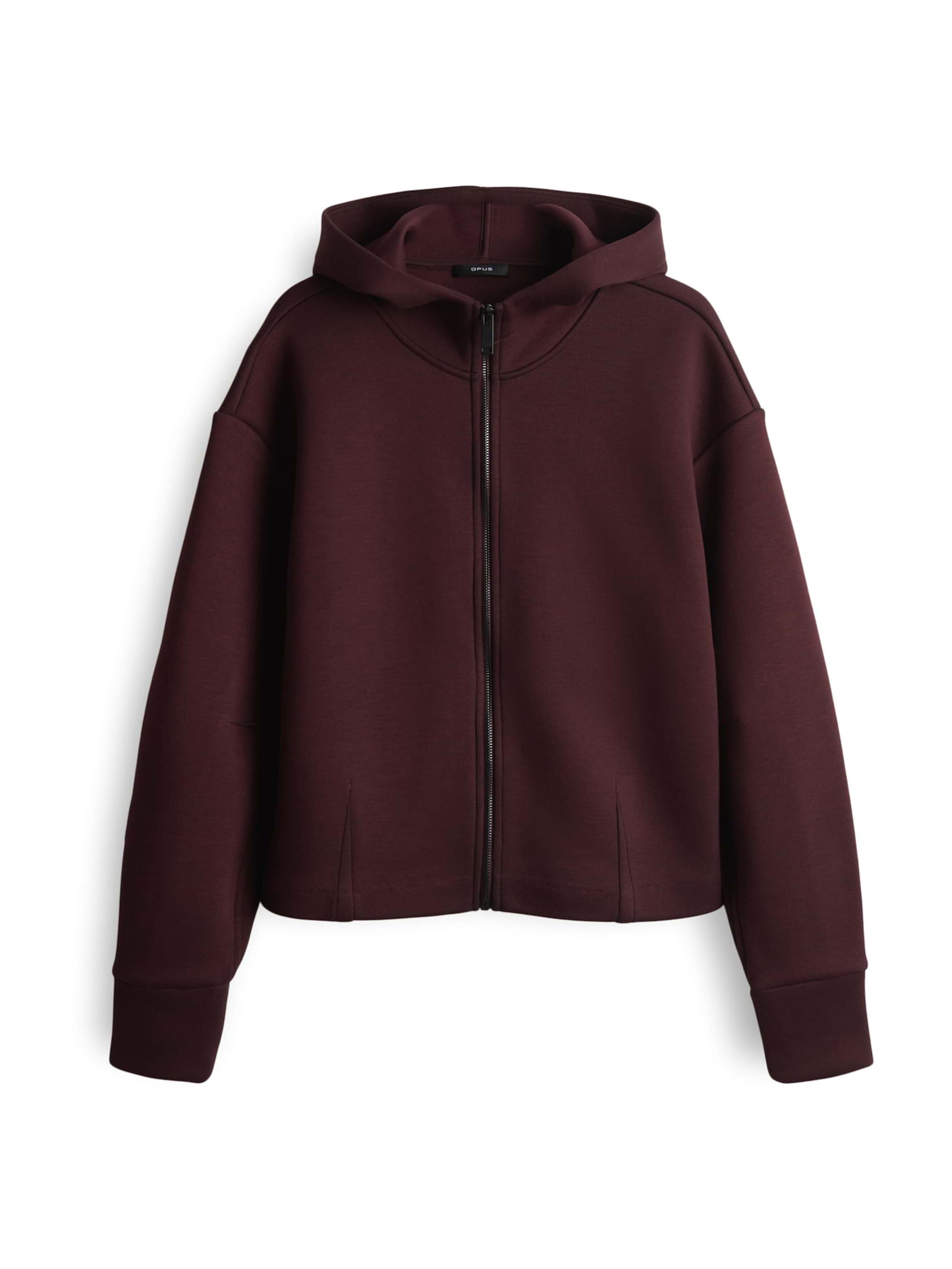 OPUS Sweatjacke 'Gulnora' in Rot: Vorderseite