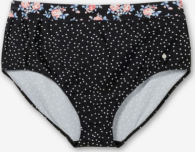 SHEEGO Bas de bikini en bleu / rose / noir / blanc, Vue avec produit