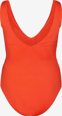 Bustier Maillot de bain 'SKITRIN' Swim by Zizzi en orange