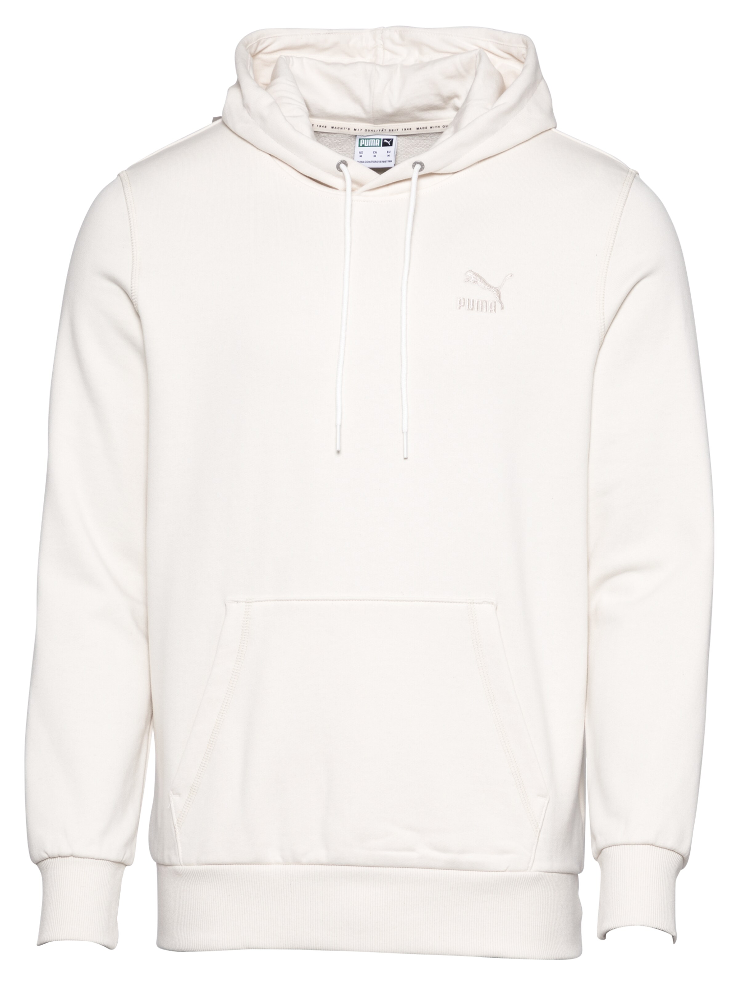 Bluză de molton 'Embro' PUMA pe alb, Vizualizare produs