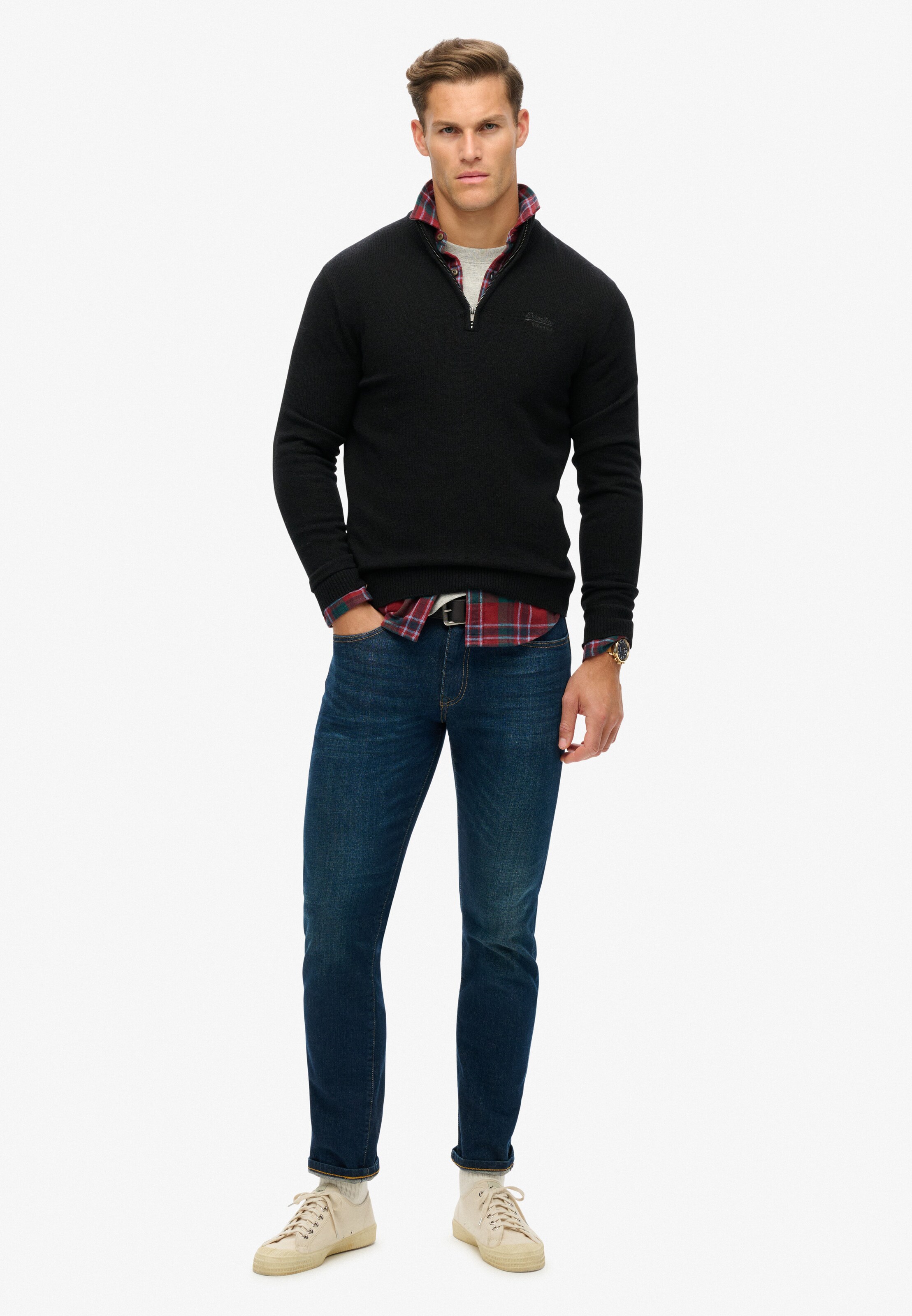 Superdry Pullover 'Essential' in Schwarz