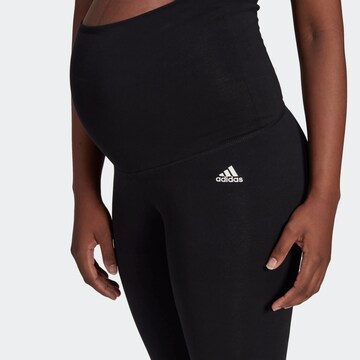 ADIDAS SPORTSWEAR Skinny Workout Pants 'Essentials  ' in Black