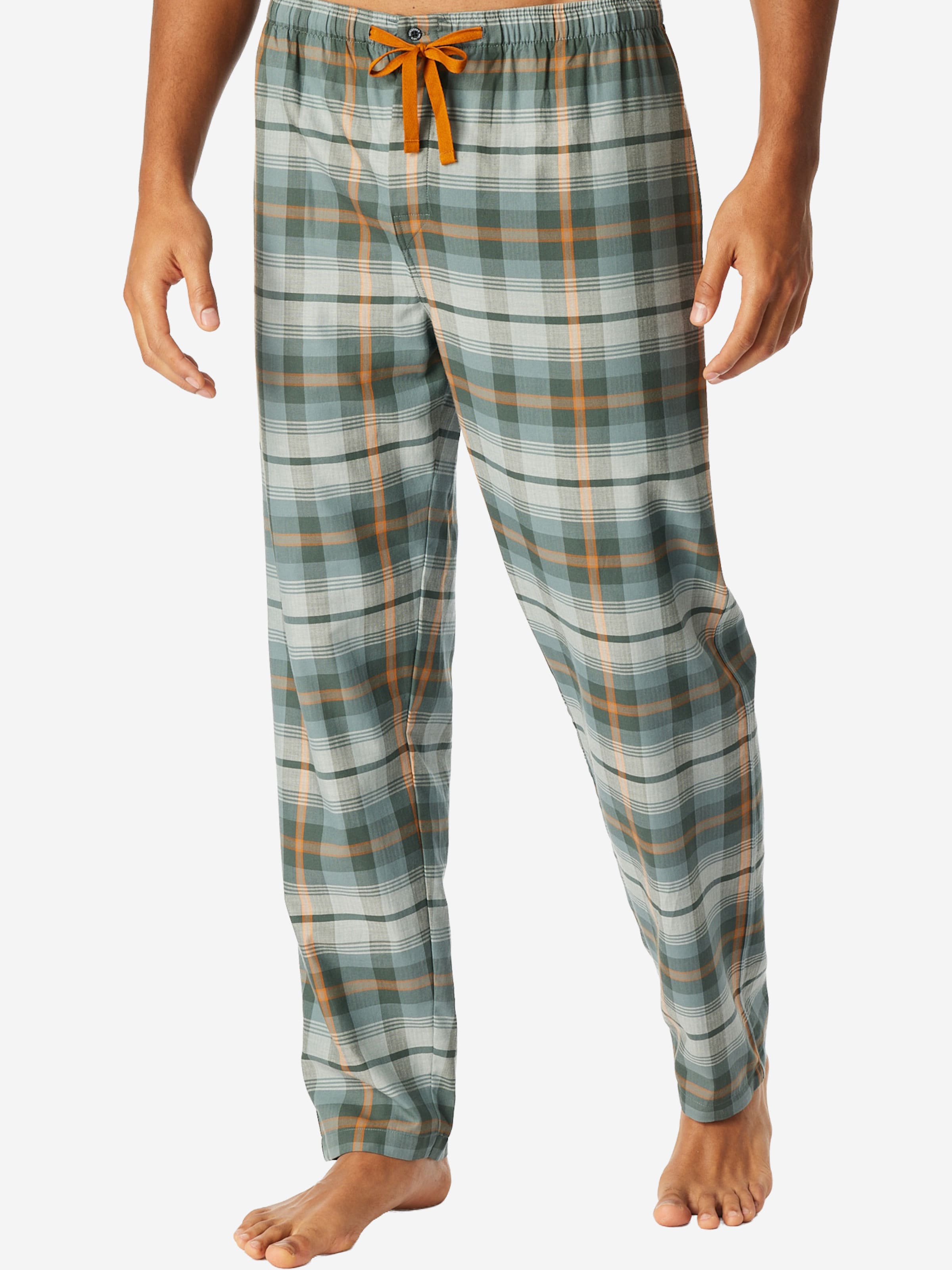 SCHIESSER Pyjamabroek ' Mix + Relax ' in Groen: voorkant