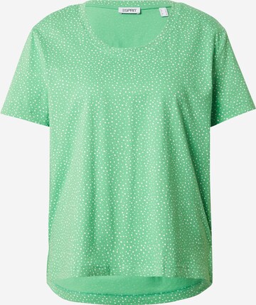 T-shirt ESPRIT en vert : devant