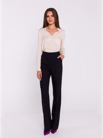 Stylove - Bootcut Pantalón de pinzas en negro