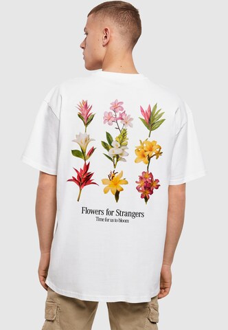 Mister Tee Tričko 'Flowers For Strangers' – bílá: přední strana