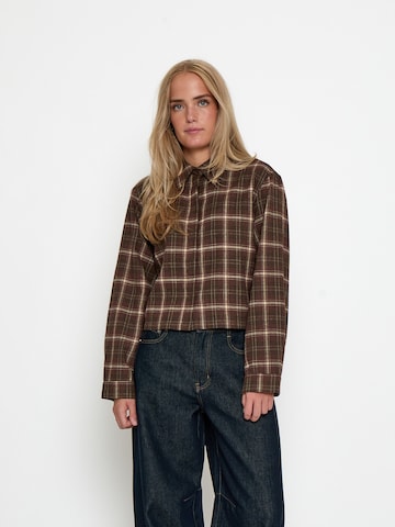 minus Blouse 'Regine' in Brown: front