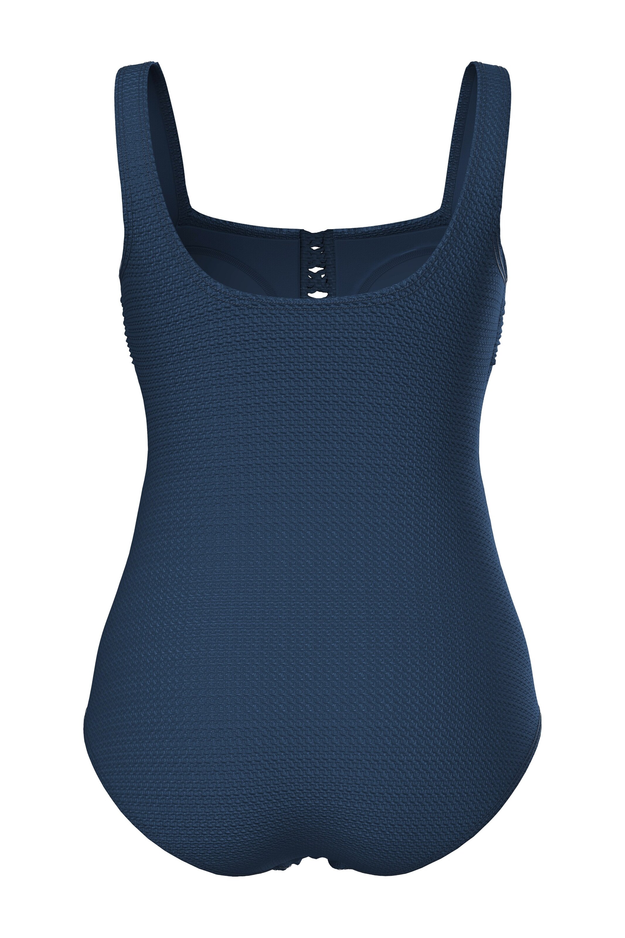 Ulla Popken Bandeau Badpak in Blauw