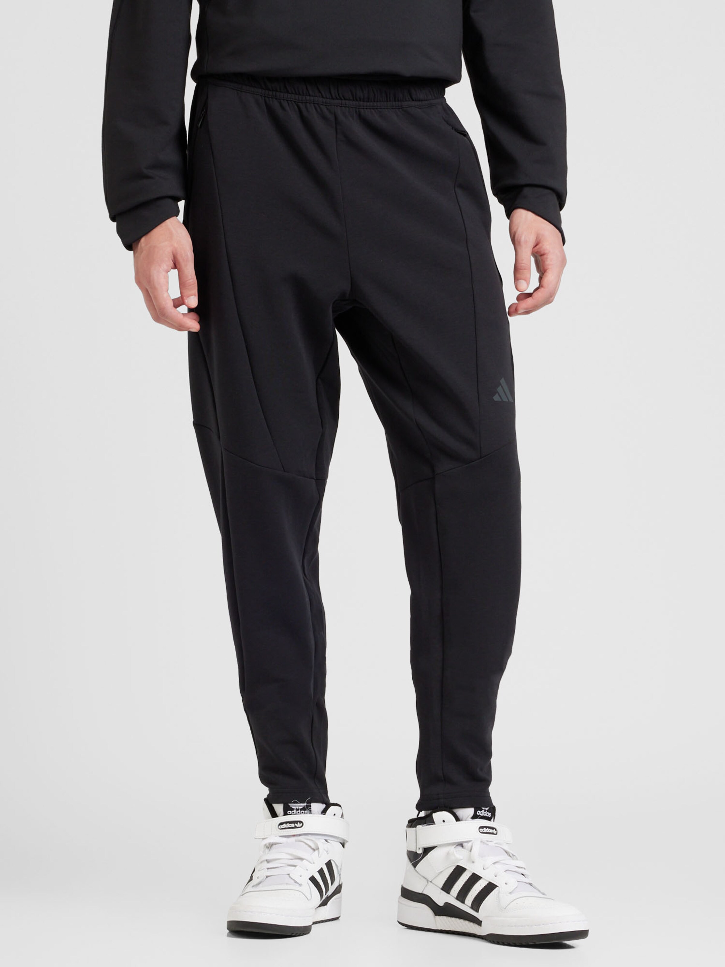 ADIDAS PERFORMANCE Tapered Workout Pants in Black | ABOUT YOU
