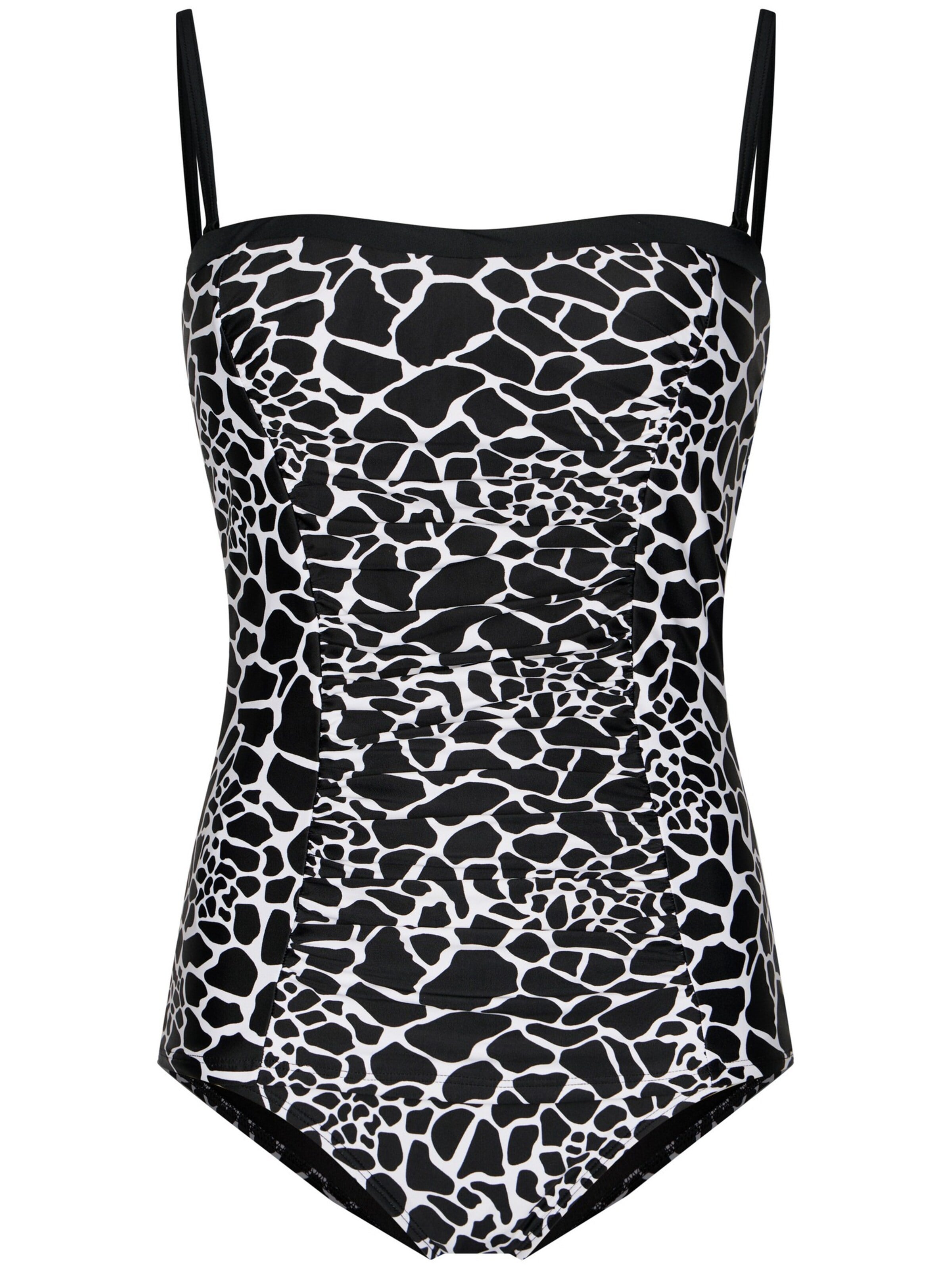 Pastunette Klassiek Tankini 'Bandeau tankini' in Zwart: voorkant