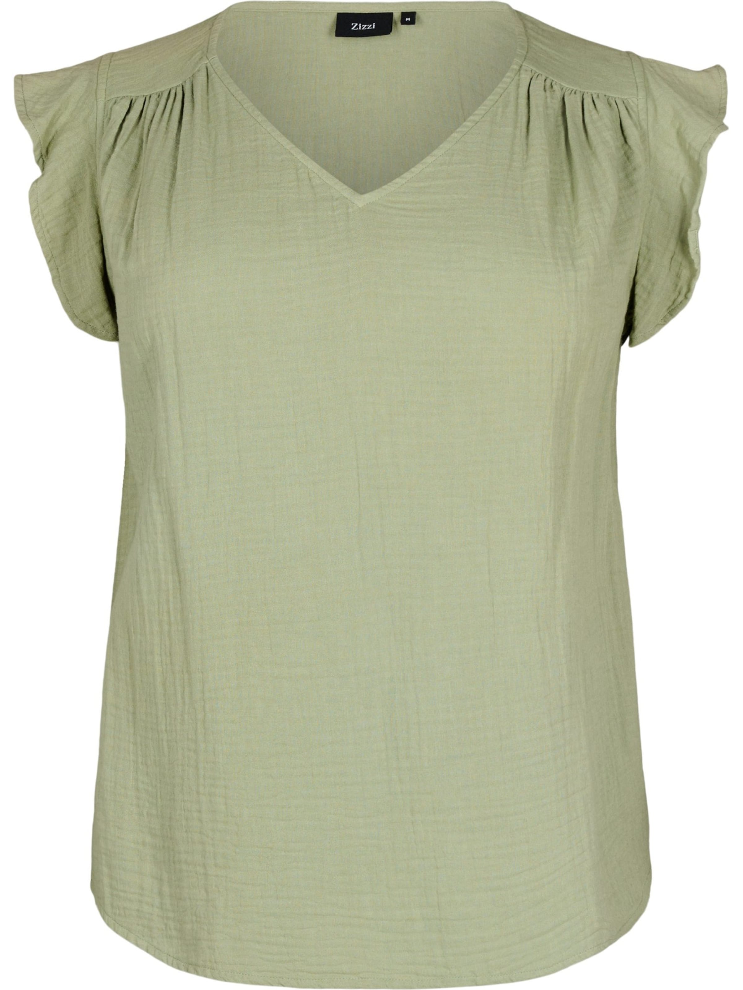 Zizzi - Blusa 'Vvivu' em verde: frente