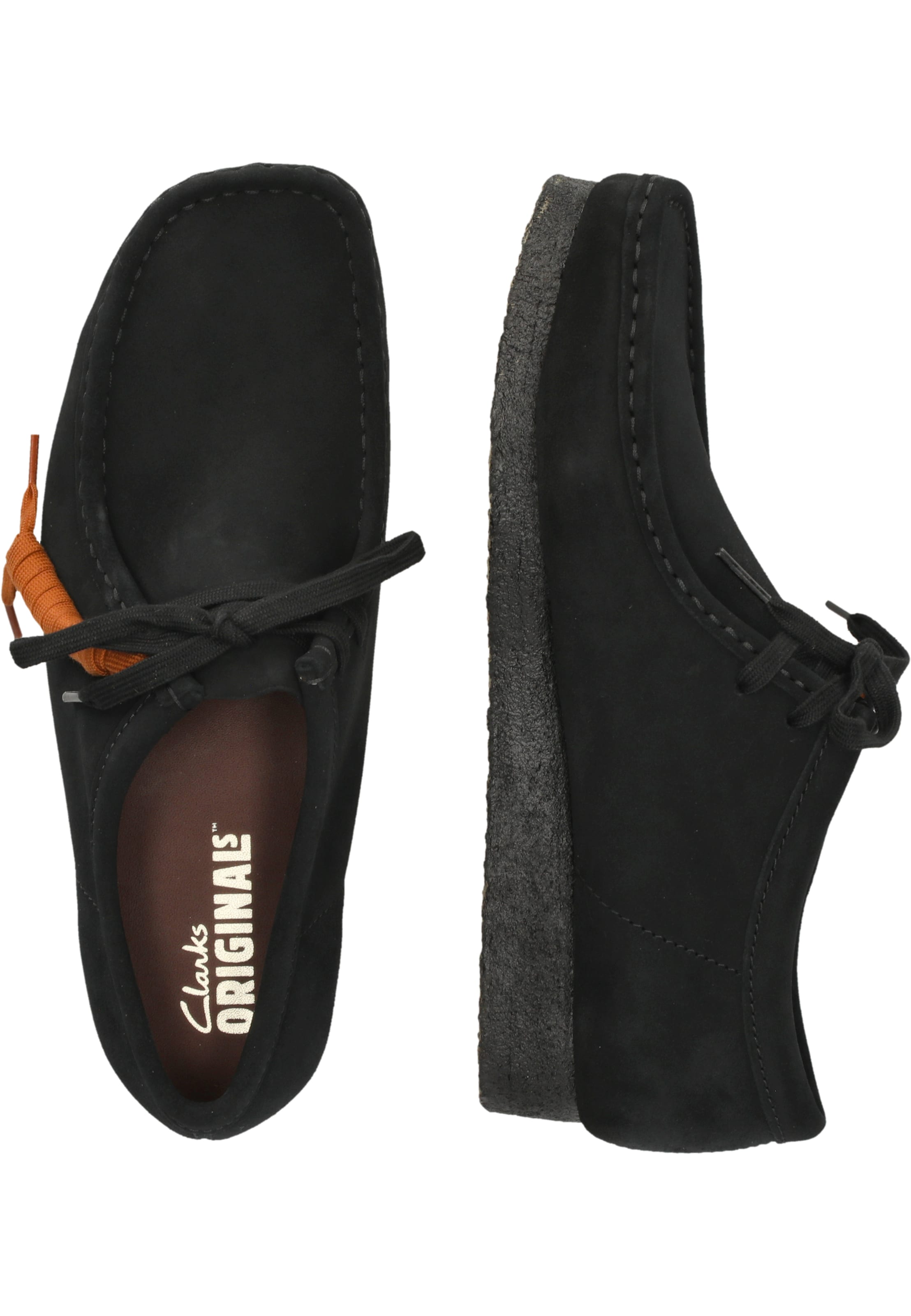 CLARKS Moccasin 'Wallabee' in Black