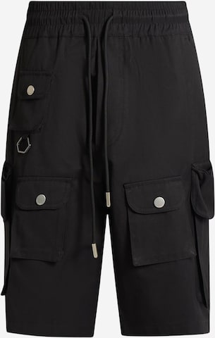 Yes London - Calças cargo em preto: frente
