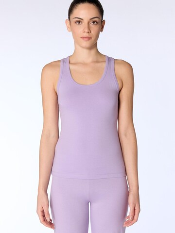 Albero Natur Top 'Damen Bio-Baumwoll Racerback' in Purple: front