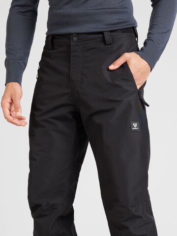 Regular Pantalon outdoor 'Footrail-N' BRUNOTTI en noir