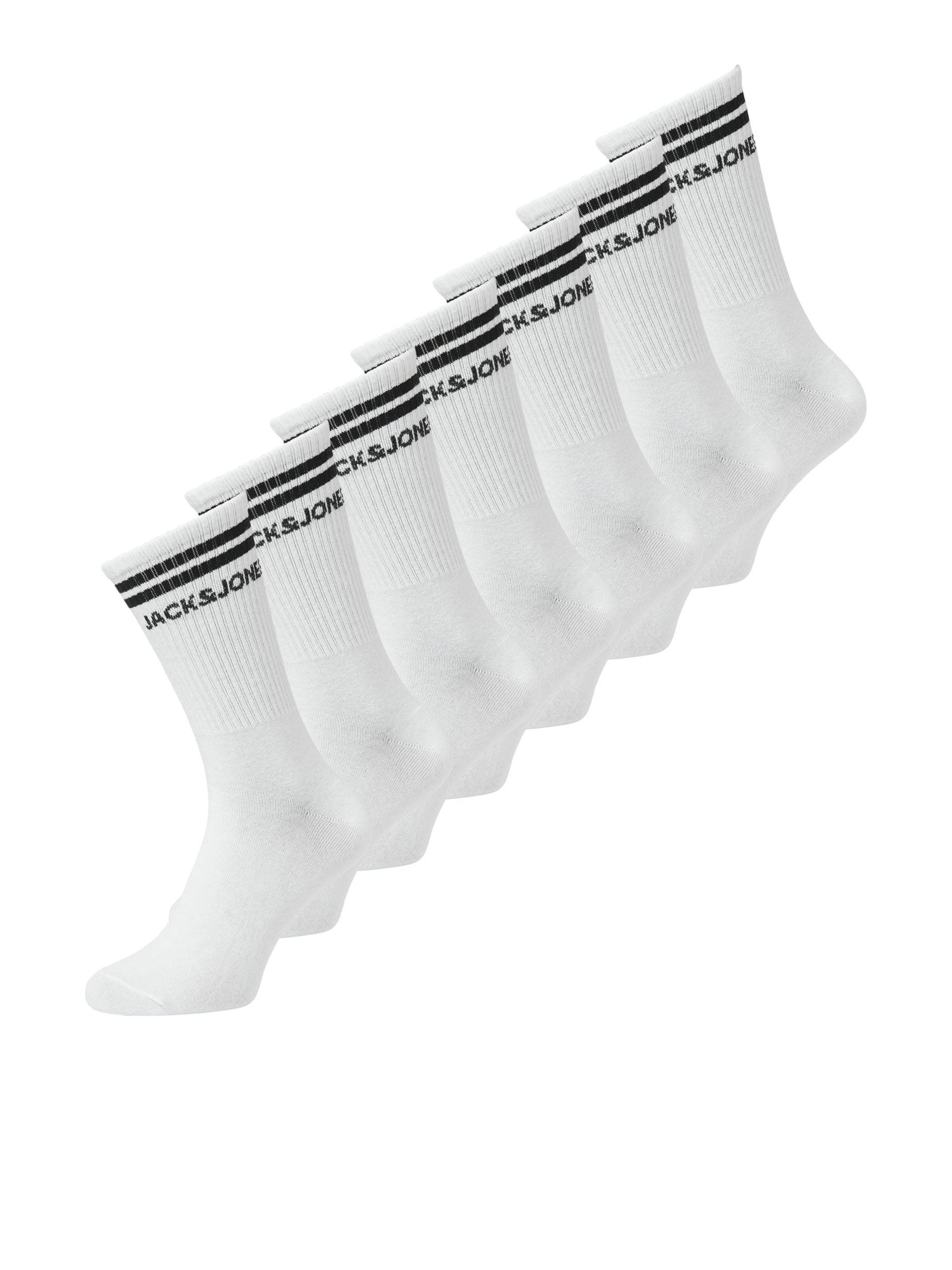 Chaussettes JACK & JONES en blanc : devant
