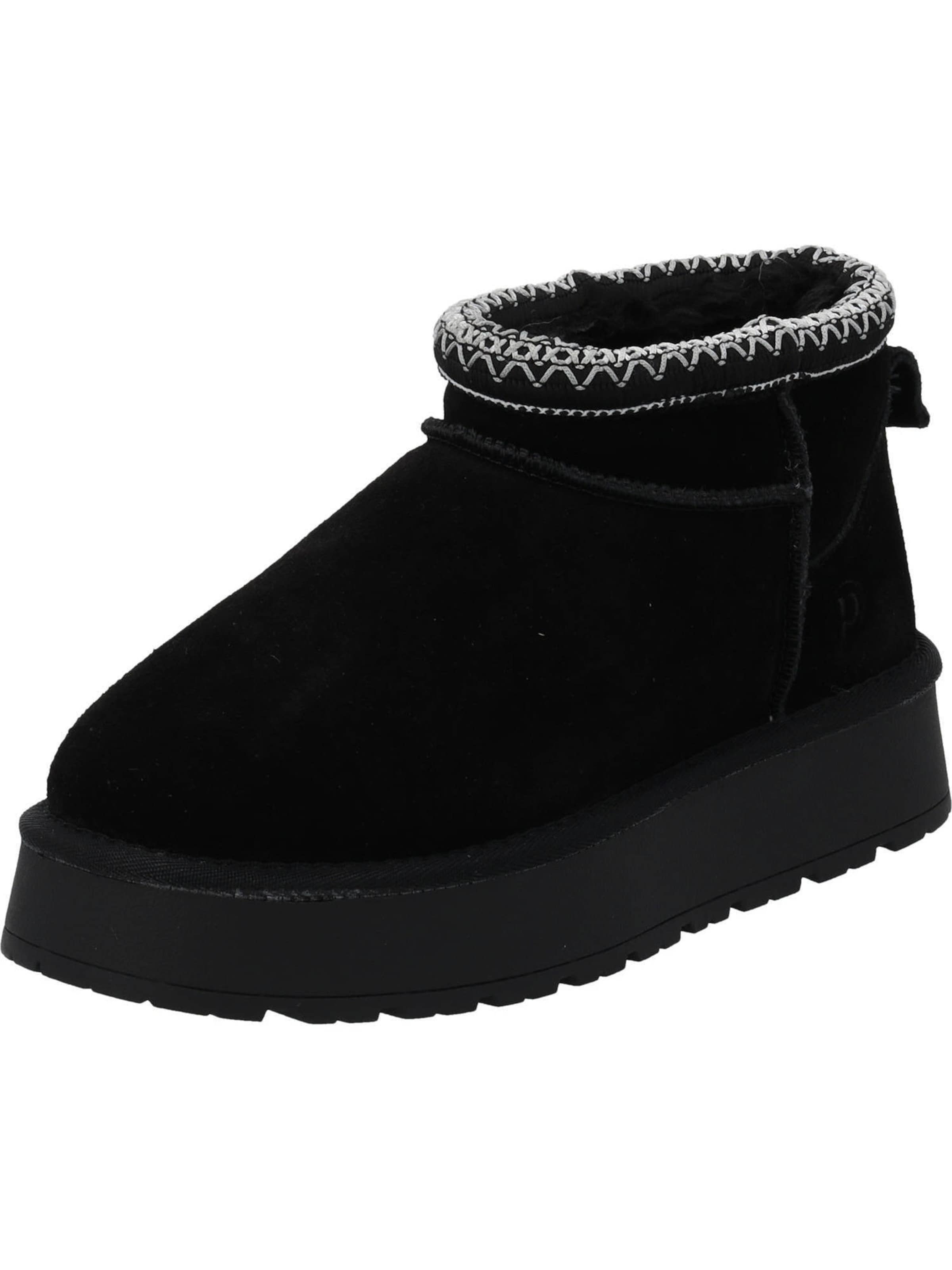 Palado by Sila SahinLežerne čizme 'Madris' - crna boja: prednji dio