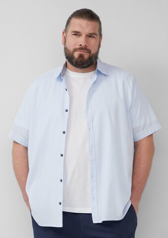 s.Oliver Regular Fit Hemd in Blau: Vorderseite