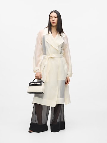 Karl Lagerfeld - Abrigo de entretiempo 'Organza' en blanco
