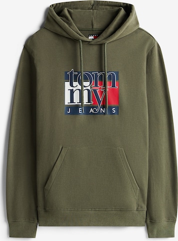 Tommy Jeans Sweatshirt in Green: front