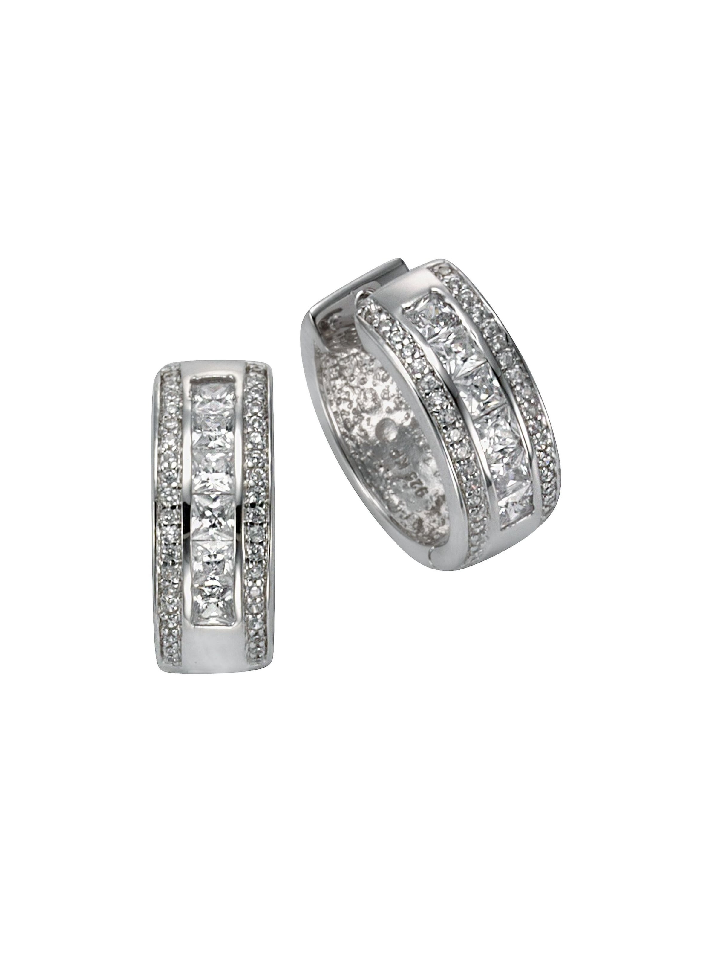 CELESTA Ohrringe in Silber: Vorderseite