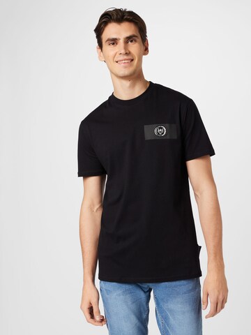 melns Plein Sport T-Krekls: no priekšpuses
