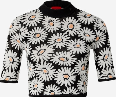 HUGO Neulepaita 'Slipina' värissä aprikoosi / musta / valkoinen, Tuotenäkymä