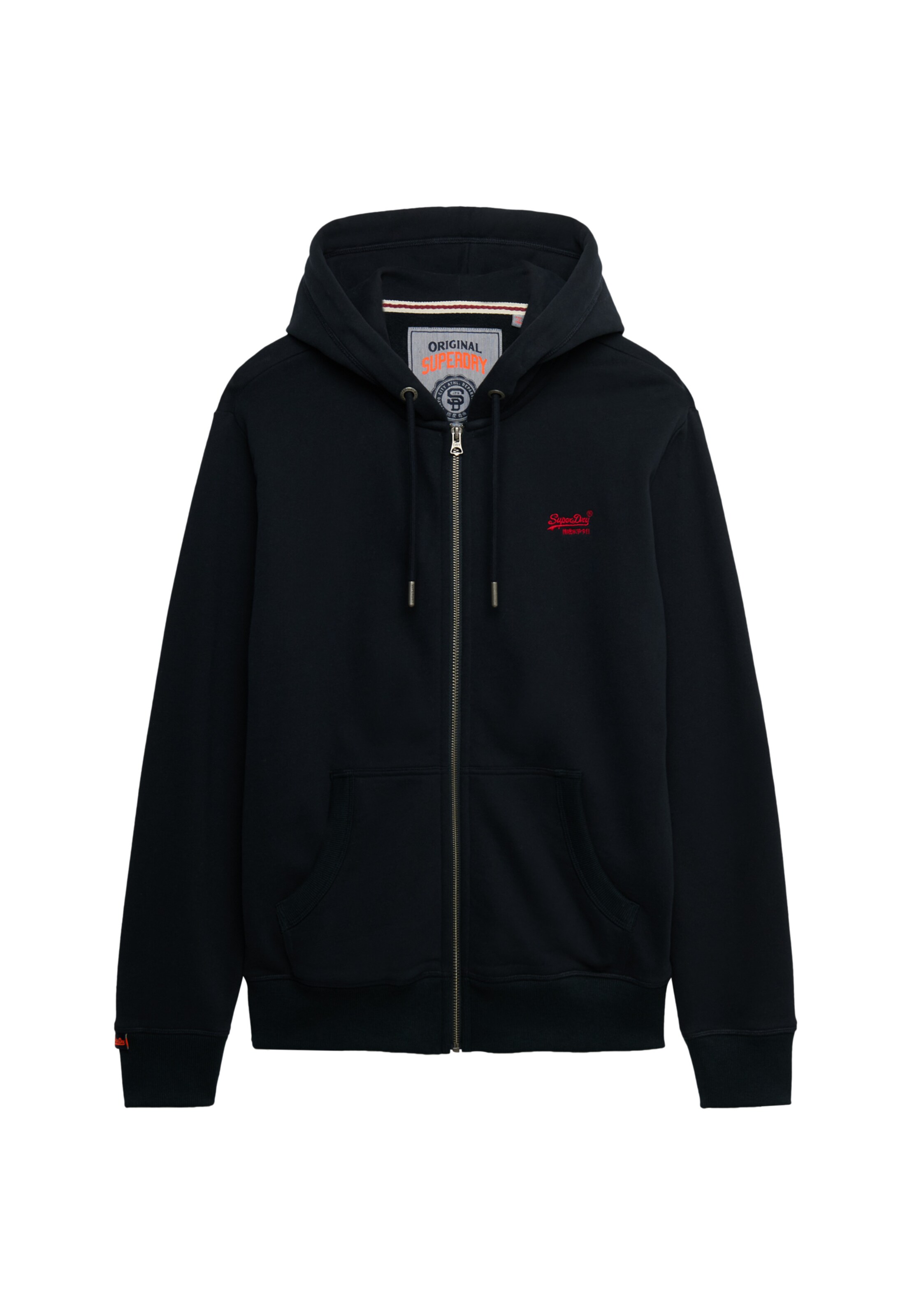 Superdry & Co Zip-Up Hoodie 'Essential' in Blue: front