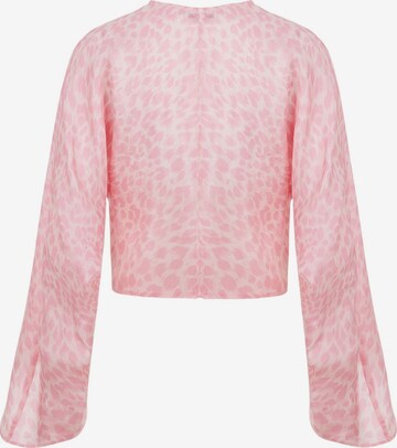 NOCTURNE Bluse i pink