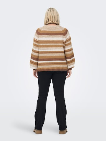 ONLY Carmakoma - Pullover 'Abby' em castanho