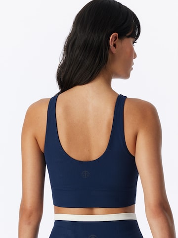 SCHIESSER T-shirt BH ' Doppelripp - Active ' in Blauw