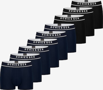 SCHIESSER Boxershorts '95/5 Organic Cotton' in Blauw: voorkant