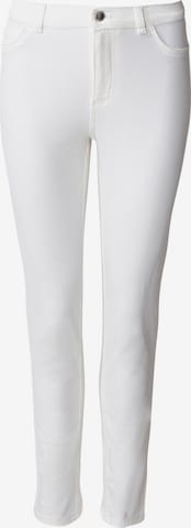 Indiska Slimfit Spodnie 'Grace' w kolorze biały: przód