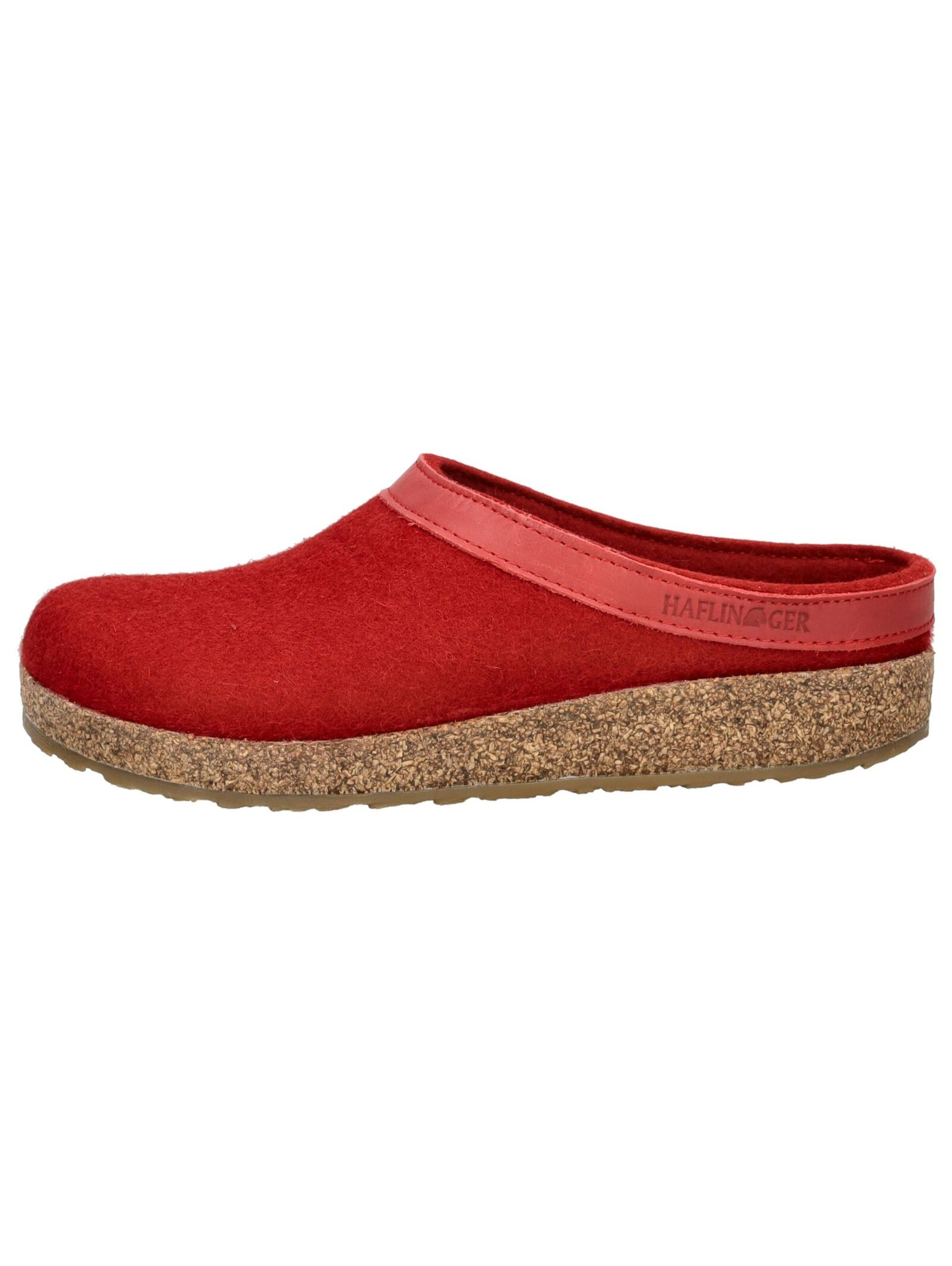 HAFLINGER Slipper 'Torben Grizzly' in Red