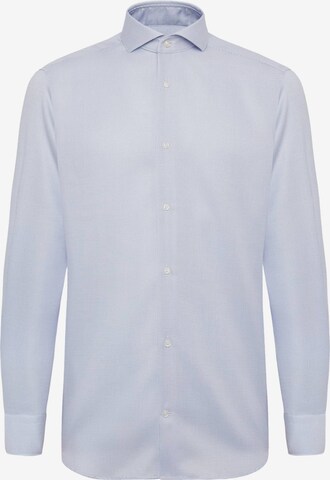 Coupe regular Chemise Boggi Milano en bleu : devant