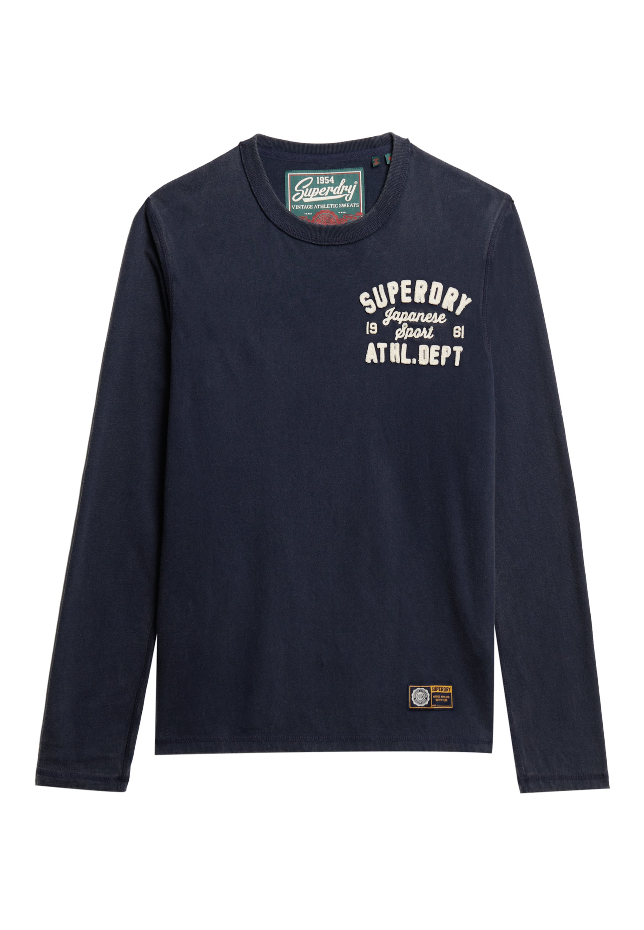 T-Shirt 'Vintage Athletic' Superdry & Co en bleu : devant