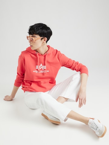 ALPHA INDUSTRIES - Sweatshirt em vermelho