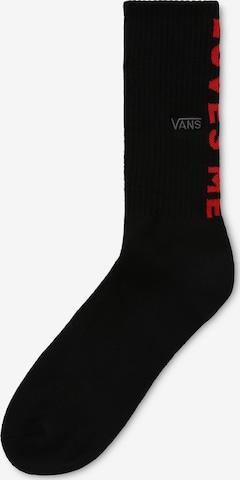 VANS Къси чорапи 'Valentines Crew' в черно: отпред