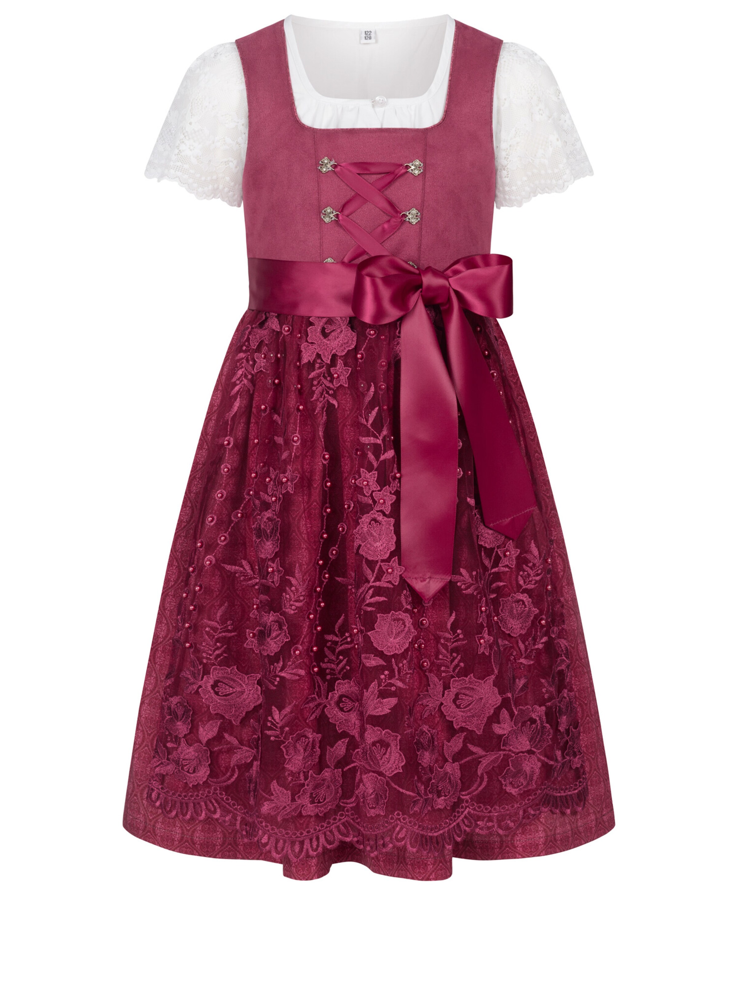 Trachtenhof Nübler Dress 'Kinderdirndl Gundi' in 104 in Berry, Item view
