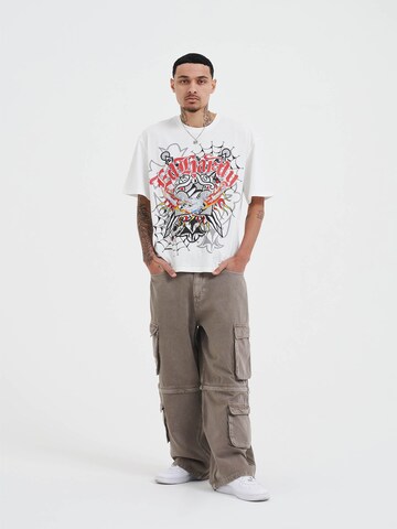 Ed Hardy Loosefit Jeans i beige