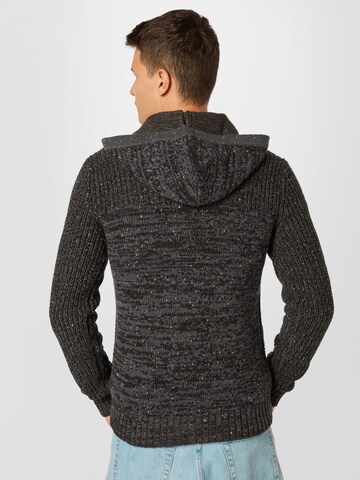 Petrol Industries Knit Cardigan in Grey