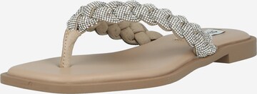 STEVE MADDEN T-Bar Sandals 'AMILY' in Beige: front