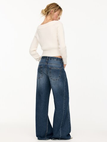 Pull&BearWide Leg/ Široke nogavice Traperice - plava boja