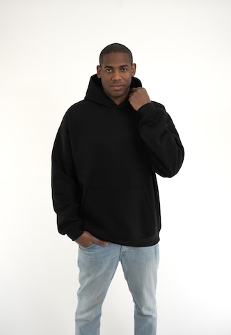 Johnny Urban Sweatshirt 'Cody Oversized' in Black: front